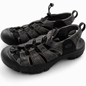 KEEN Newport H2 Sandals Mens Size 8 Gray Black Waterproof Hiking Outdoor Shoes